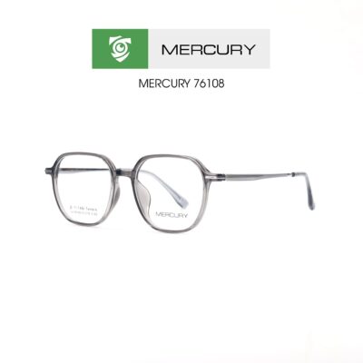 Gọng kính MERCURY 76108 CG2 - gọng kính đa giác - màu XÁM - hình mặt BÊN sản phẩm