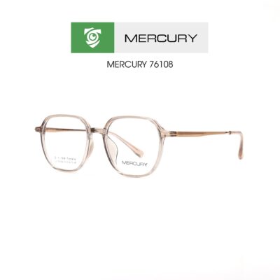 Gọng kính MERCURY 76108 CJ8 - gọng kính đa giác - màu nâu - hình mặt bên sản phẩm