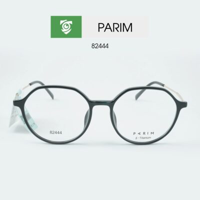 Gọng kính PARIM 82444 B1 - màu ĐEN - hình chụp mặt trước sản phẩm