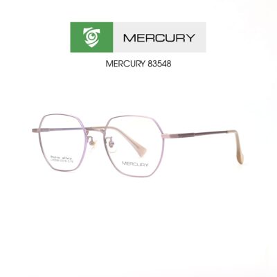 Gọng kính MERCURY LV83548 C15 - màu tím - loại gọng kính đa giác - hình chụp mặt bên sản phẩm