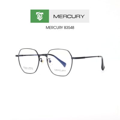 Gọng kính MERCURY LV83548 C6 - màu đen - loại gọng kính đa giác - hình chụp mặt bên sản phẩm