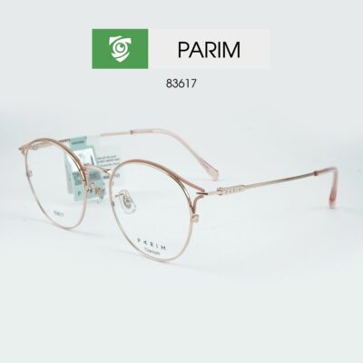 GỌNG kính PARIM 83617 P1, gọng tròng, màu vàng hồng - ảnh chụp mặt bên sản phẩm