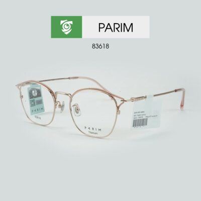 Gọng kính PARIM 83618 P1 - màu vàng hồng - ảnh chụp mặt bên sản phẩm 