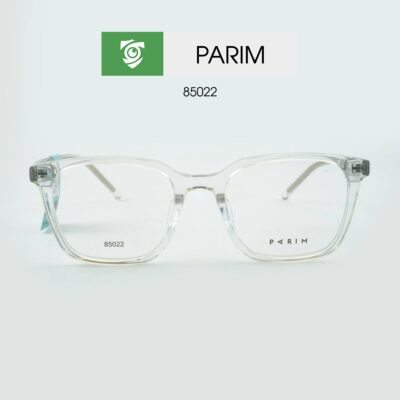 Gọng kính PARIM 85022 W1 - màu trắng trong - ảnh chụp mặt trước sản phẩm
