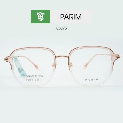Gọng kính PARIM 85075 K3P - màu HỒNG OMBRE - size L - hình chụp mặt trước sản phẩm