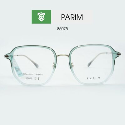 Gọng kính PARIM 85075 N1G - màu XANH LÁ OMBRE - size L - hình chụp mặt trước sản phẩm