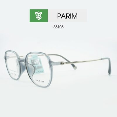 Gọng kính PARIM 85105 S2 - màu xám - size M - ảnh chụp mặt bên sản phẩm 