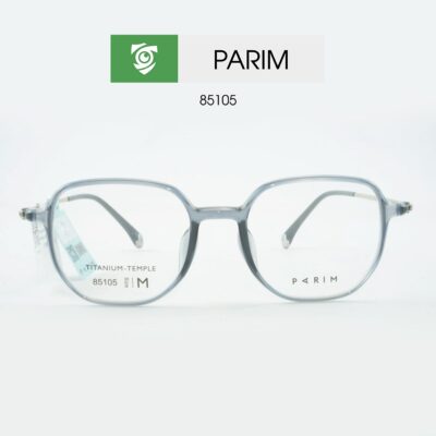 Gọng kính PARIM 85105 S2 - màu xám - size M - ảnh chụp mặt trước sản phẩm 