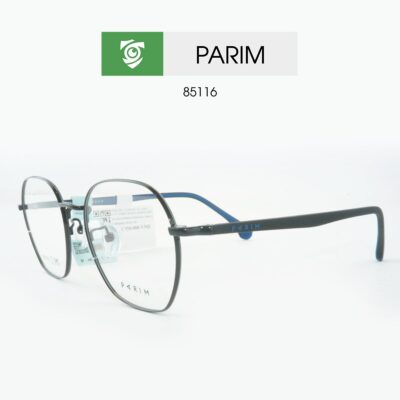 Gọng kính PARIM 85116 B1 - màu đen - size M - hình chụp mặt bên sản phẩm