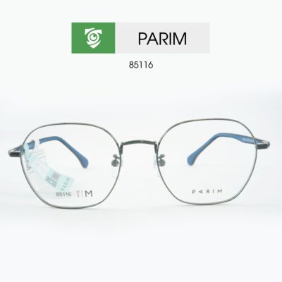 Gọng kính PARIM 85116 B1 - màu đen - size M - hình chụp mặt trước sản phẩm