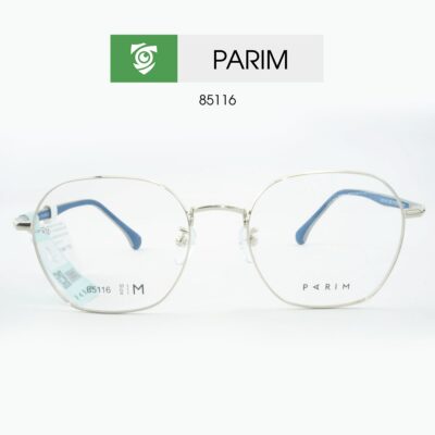 Gọng kính PARIM 85116 N1C - màu xám - size M - hình chụp mặt trước sản phẩm