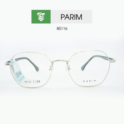 Gọng kính PARIM 85116 N1S - màu BẠC - size M - hình chụp mặt trước sản phẩm