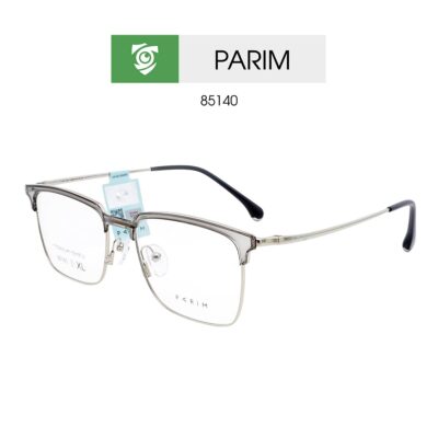 Gọng kính PARIM 85140 N1S - màu bạc - size XL - hình chụp mặt bên sản phẩm
