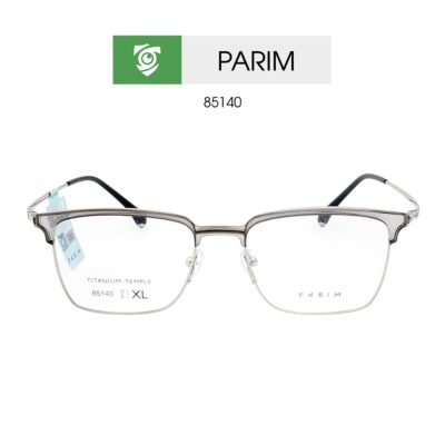 Gọng kính PARIM 85140 N1S - màu bạc - size XL - hình chụp mặt trước sản phẩm