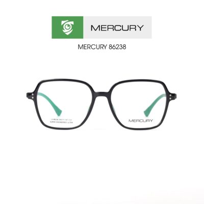 Gọng kính MERCURY LV86238 CA - màu đen - loại gọng kính đa giác - hình chụp mặt trước sản phẩm