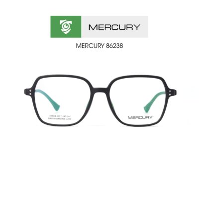 Gọng kính MERCURY LV86238 CA1 - màu đen nhám - loại gọng kính đa giác - hình chụp mặt trước sản phẩm