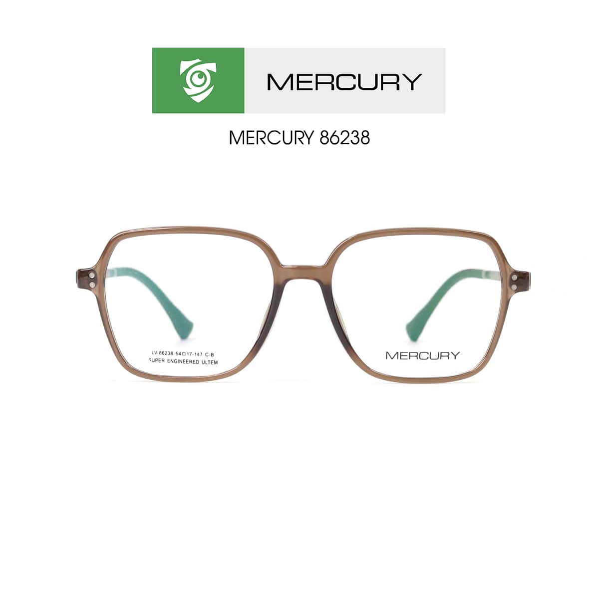 Gọng kính MERCURY LV87197 C2 - màu bạc - loại gọng kính tròn - hình chụp mặt trước sản phẩm