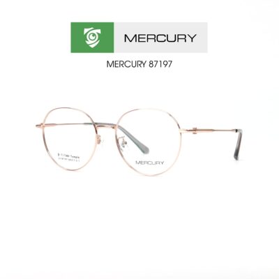 Gọng kính MERCURY LV87197 C1 - màu vàng - loại gọng kính tròn - hình chụp mặt bên sản phẩm