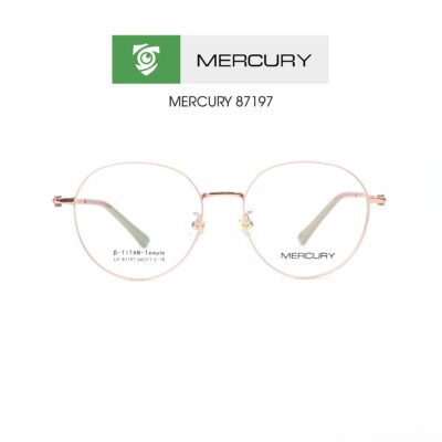Gọng kính MERCURY LV87197 C1B - màu VÀNG HỒNG - loại gọng kính tròn - hình chụp mặt trước sản phẩm