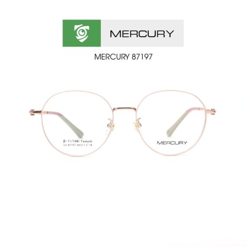 Gọng kính MERCURY LV87197 C1 - màu vàng - loại gọng kính tròn - hình chụp mặt trước sản phẩm
