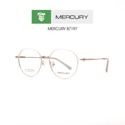 Gọng kính MERCURY LV87197 C1B - màu VÀNG HỒNG - loại gọng kính tròn - hình chụp mặt bên sản phẩm
