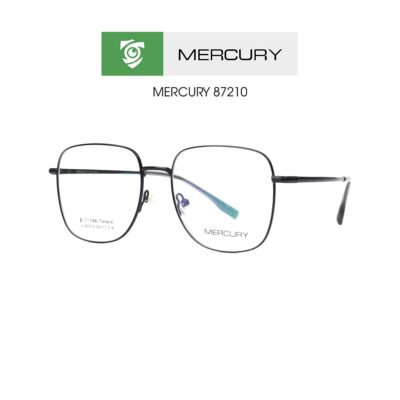 Gọng kính MERCURY LV87210 C6 - màu đen - loại gọng kính đa giác - hình chụp mặt bên sản phẩm
