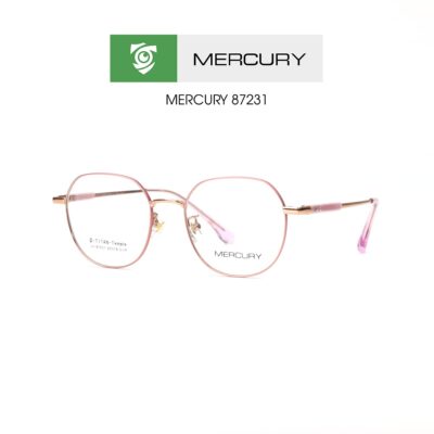 Gọng kính MERCURY LV87231 C1P - gọng kính oval - màu VÀNG HỒNG - hình mặt bên sản phẩm