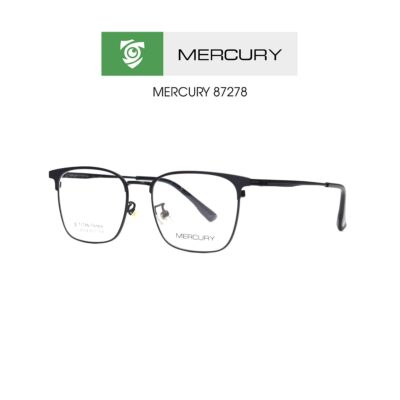 Gọng kính MERCURY 87278 C6 - gọng vuông LỚN - màu đen - hình mặt bên sản phẩm
