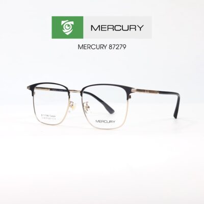 Gọng kính MERCURY LV87279 C1A - gọng vuông - màu ĐEN VÀNG - hình mặt BÊN sản phẩm