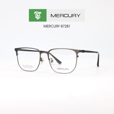 Gọng kính Mercury LV87281 C17 - màu xám - loại gọng kính vuông - ảnh chụp mặt bên sản phẩm
