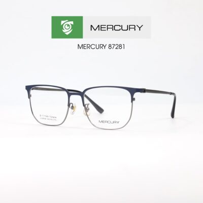 Gọng kính Mercury LV87281 C17L - màu XANH ĐEN - loại gọng kính vuông - ảnh chụp mặt bên sản phẩm