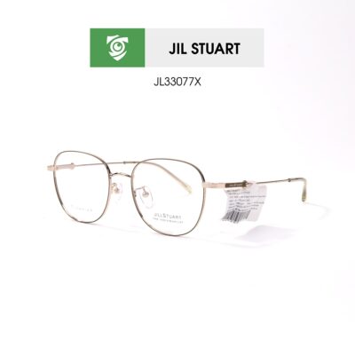 Gọng kính Jill Stuart JL33077X C02 - màu vàng - kính gọng oval - chất liệu titanium - hình chụp mặt bên sản phẩm