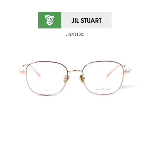 Gọng kính Jill Stuart JS70116 C02 - màu đen vàng - kính gọng oval - chất liệu titanium - hình chụp mặt trước sản phẩm