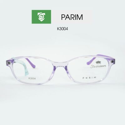 Gọng kính trẻ em Gọng kính PARIM K3004 V1 - màu tím - chất liệu nhựa - hình chụp mặt trước sản phẩm