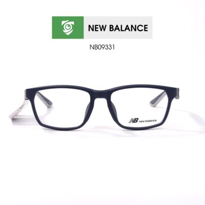 Gọng New Balance NB09331 C04 - màu xanh đậm - gọng kính chữ nhật - ảnh chụp mặt trước sản phẩm