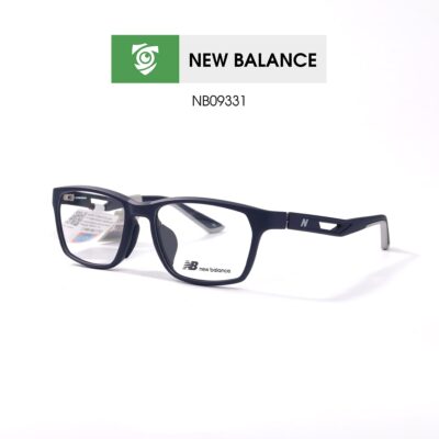 Gọng New Balance NB09331 C04 - màu xanh đậm - gọng kính chữ nhật - ảnh chụp mặt nghiêng sản phẩm