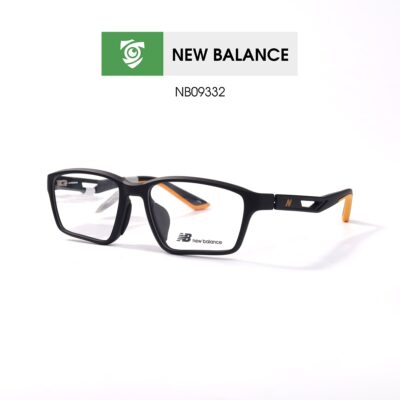 Gọng New Balance NB09332 C01 - màu đen - gọng kính chữ nhật - ảnh mặt bên sản phẩm