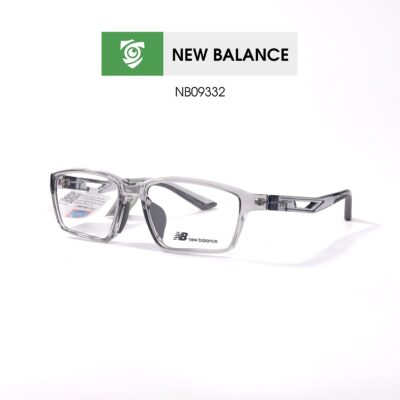 Gọng New Balance NB09332 C02 - màu xám - gọng kính chữ nhật - ảnh mặt bên sản phẩm