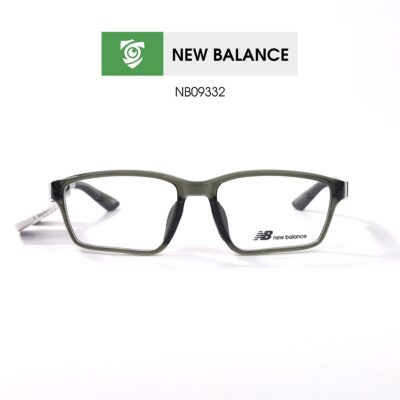 Gọng New Balance NB09332 C03 - màu rêu - gọng kính chữ nhật - ảnh mặt trước sản phẩm