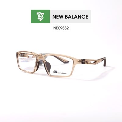 Gọng New Balance NB09332 C04 - màu nâu trà - gọng kính chữ nhật - ảnh mặt bên sản phẩm
