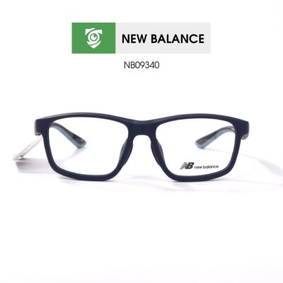 Gọng New Balance NB09340 C02 - màu xanh đậm - gọng kính chữ nhật - ảnh chụp mặt trước sản phẩm