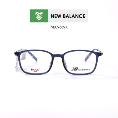 Gọng New Balance NB09359X C04 - màu xanh dương - gọng kính chữ nhật - ảnh chụp mặt trước sản phẩm