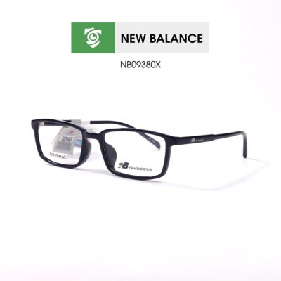 Gọng kính New Balance NB09380X C02 - màu xanh - gọng kính chữ nhật - hình chụp mặt bên sản phẩm