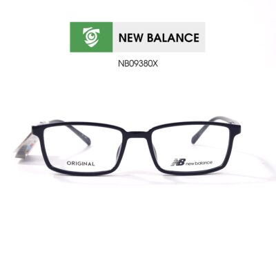 Gọng kính New Balance NB09380X C02 - màu xanh - gọng kính chữ nhật - hình chụp mặt trước sản phẩm