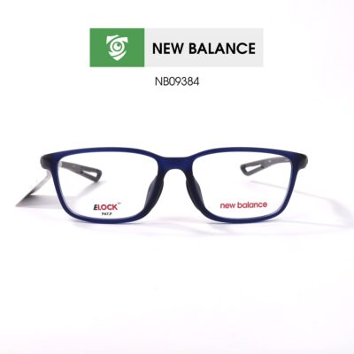 Gọng kính New Balance NB09384 C04 - màu xanh đen - khung kính chữ nhật - hình chụp mặt trước sản phẩm
