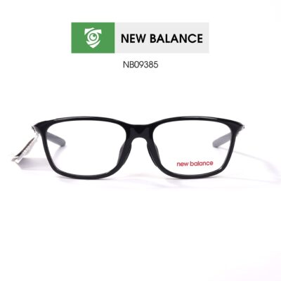 Gọng kính New Balance NB09385 C01 - màu đen - gọng kính chữ nhật - ảnh chụp mặt trước sản phẩm
