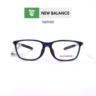 Gọng kính New Balance NB09385 C02 - màu xanh đậm - gọng kính chữ nhật - ảnh chụp mặt trước sản phẩm