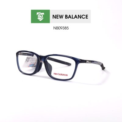 Gọng kính New Balance NB09385 C02 - màu xanh đậm - gọng kính chữ nhật - ảnh chụp mặt bên sản phẩm