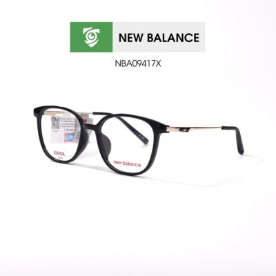 Gọng kính New Balance NBA09417X C01 - màu đen - gọng kính vuông - ảnh chụp mặt bên sản phẩm