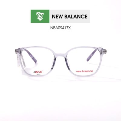 Gọng kính New Balance NBA09417X C04 - màu xám - gọng kính vuông - ảnh chụp mặt trước sản phẩm